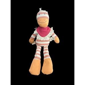 Organic Farm Buddies By Apple Park Clyde The Horse Plush Baby Rattle Toy/Lovey